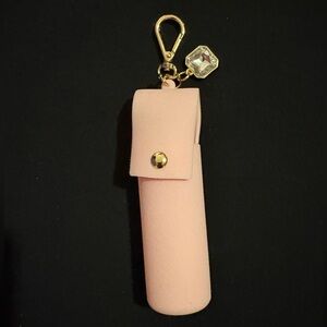 Bath & Body Works Pink Key Holder with Gold Accent